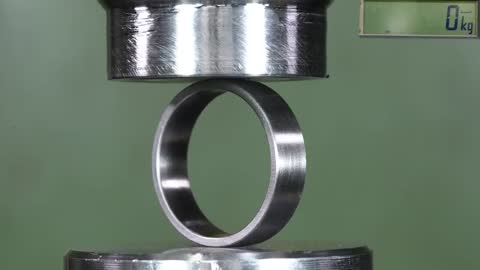 How Strong Is Tungsten Ring? Hydraulic Press Test!6