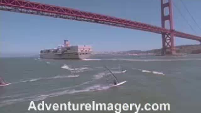 Extreme Sports Stock Footage windsurfing