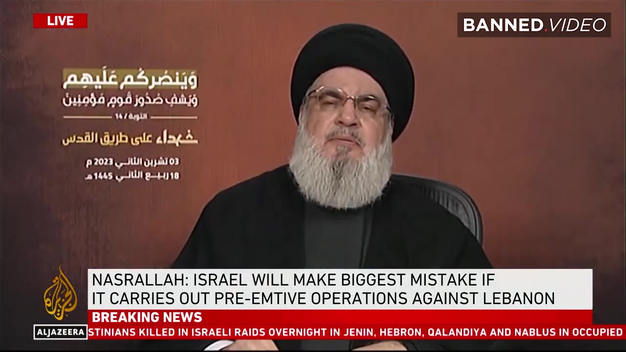 Head Of Hezbollah Threatens U.S. And Its Territories