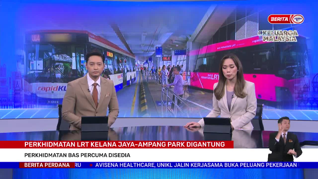 9 NOVEMBER 2022 – BERITA PERDANA – PERKHIDMATAN LRT DIGANTUNG ; PERKHIDMATAN BAS PERCUMA DISEDIA