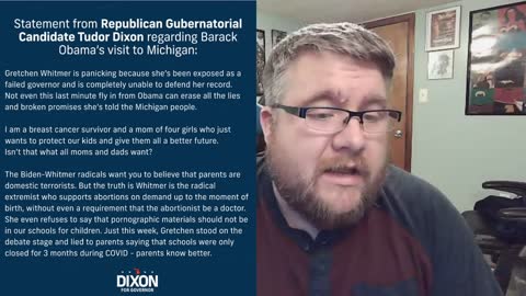 Tudor Dixon Responds to Barack Obama Campaigning in Michigan