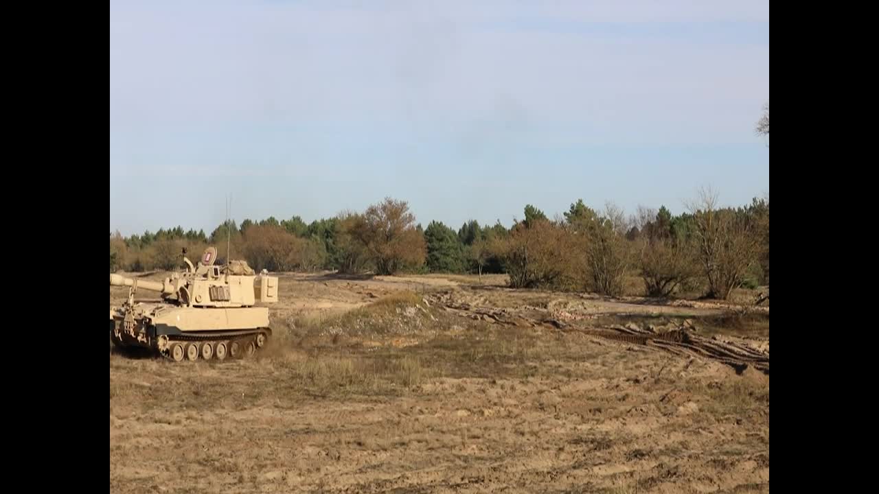 Bull Battery M109A7 Paladin Howitzers take to the field