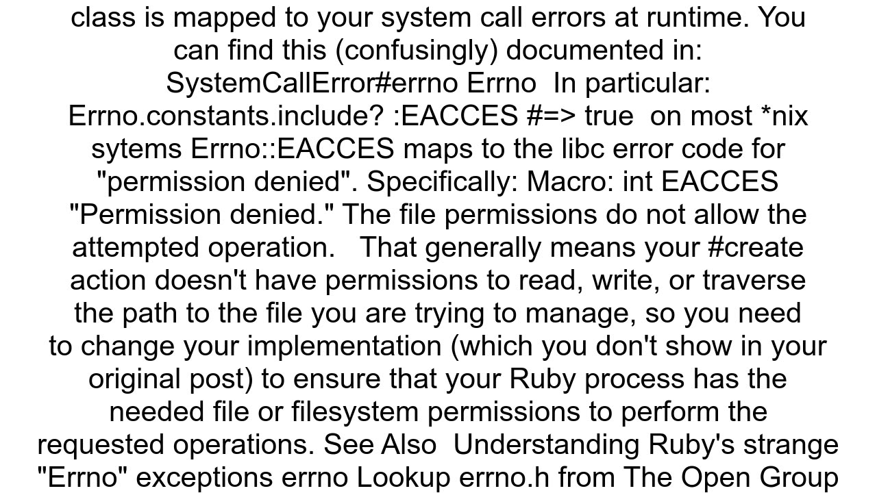 How to resolve permission denied rb_sysopen