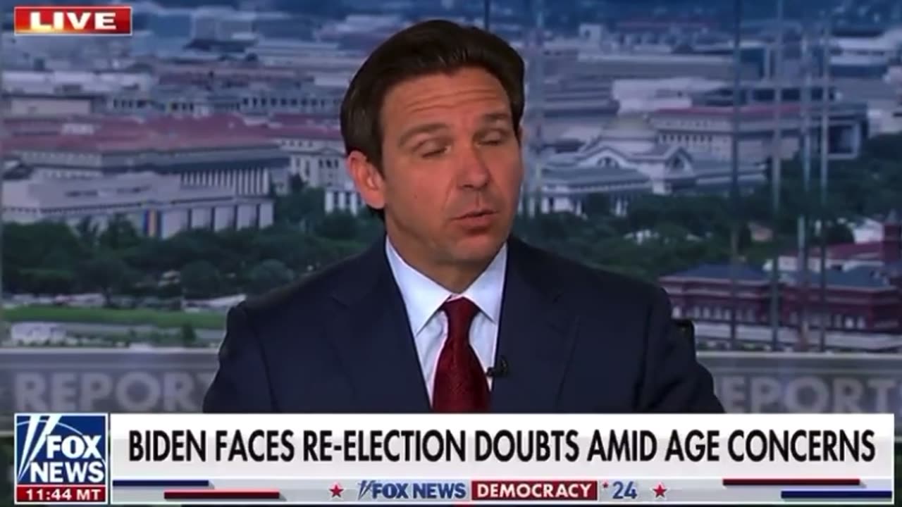 Ron DeSantis thinks Trump is Winning because of Sympathy