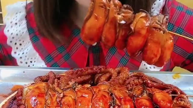 ASMR eating Spicy Seafood 🔥🔥🔥