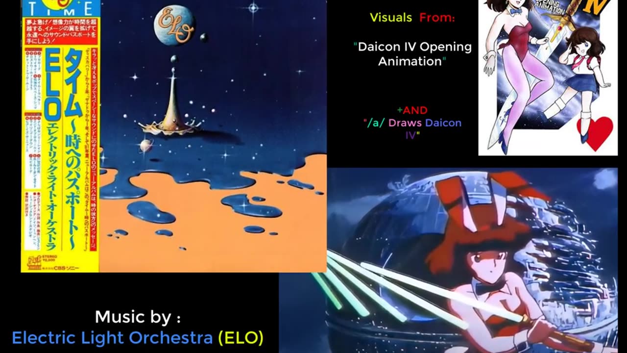 Electric Light Orchestra - Twilight (Karaoke + DAICON IV OPENING 4chan _a_ Draws ELO)