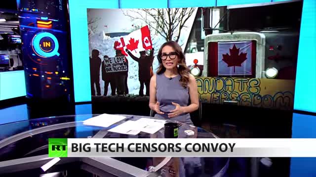 FACEBOOK SENSORS TRUCKERS CONVOY IN OTTOWA CANADA FOR FREEDOM.