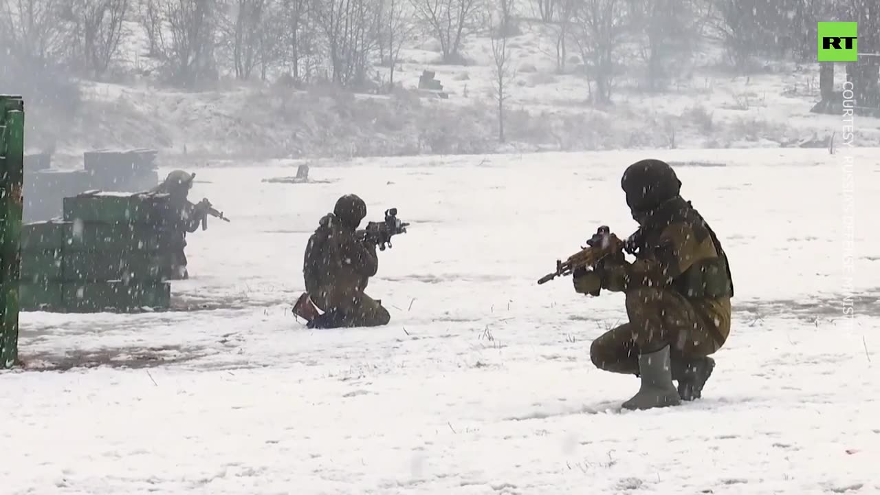 Russian special military forces hone their skills at training range