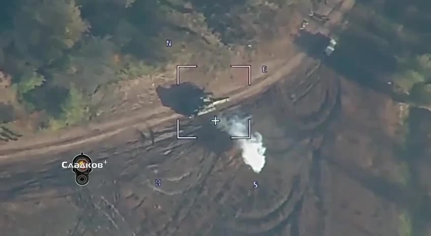 Footage of the Lancet kamikaze drones operating on enemy equipment and artillery . 2