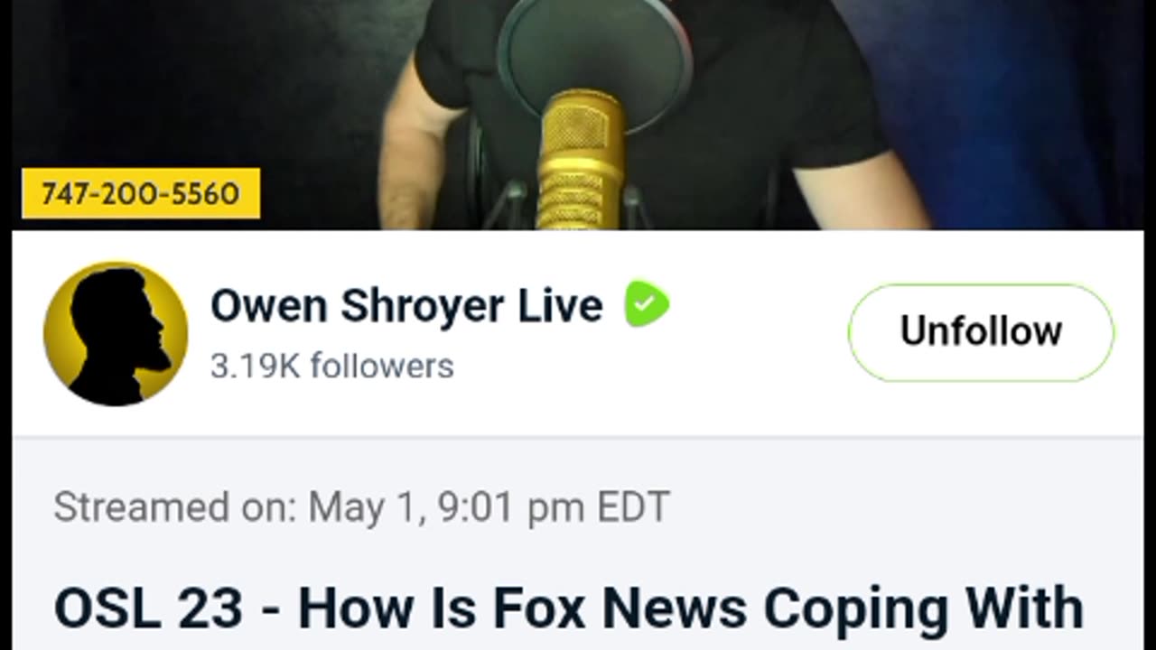 Owen Shroyer live with Bart Fine (05/01/2023)