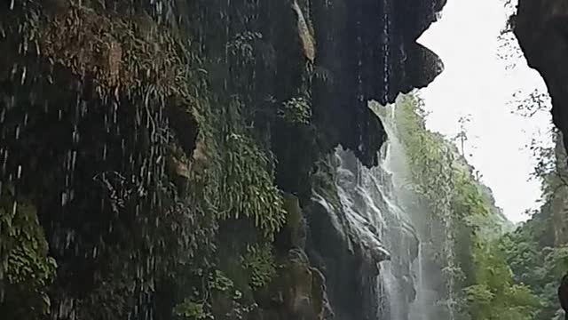 Umbrella waterfall in Pakistan