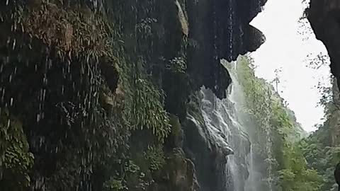 Umbrella waterfall in Pakistan