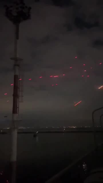 Ukraines air defence in Odessa in action