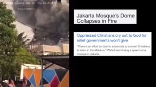 Jakarta Mosque’s Dome Burns down