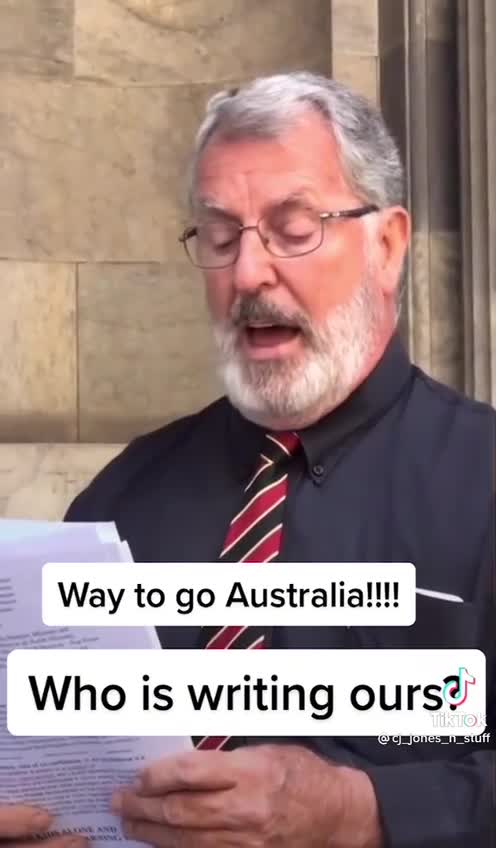 Australia Removing & ARRESTING Corporate Government Ministers