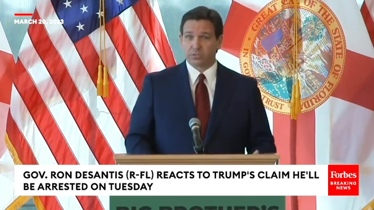 BREAKING: DeSantis Breaks Silence Over Possible Trump Arrest, Mocks Alleged Stormy Daniels Affair