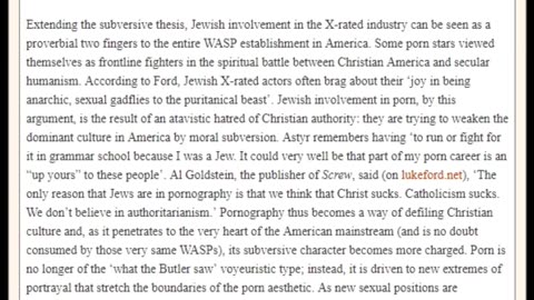 THE JEWISH ROLE IN THE PORN INDUSTRY