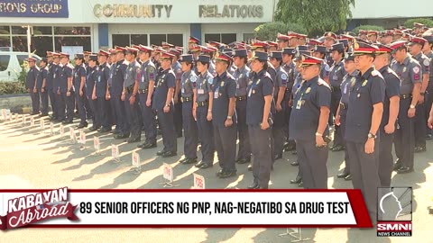 89 senior officer ng PNP, nag-negatibo sa drug test