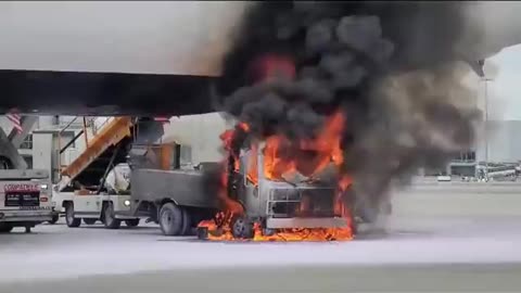 Ground vehicle fire at Montreal's Airport caused damage to an Air Canada 777 aircraft