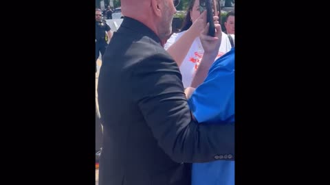 LA rep Clay Higgins stops and removes aggressive protestor who was rushing the podium FAFO ❤️