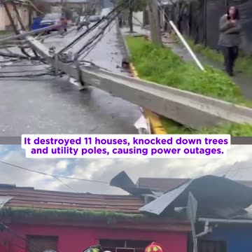 June 18, 2024, Chile. The tornado was recorded in the Bio-Bio region of Chile.