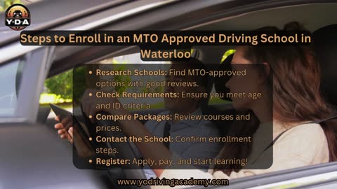 Steps to Enroll in an MTO Approved Driving School in Waterloo