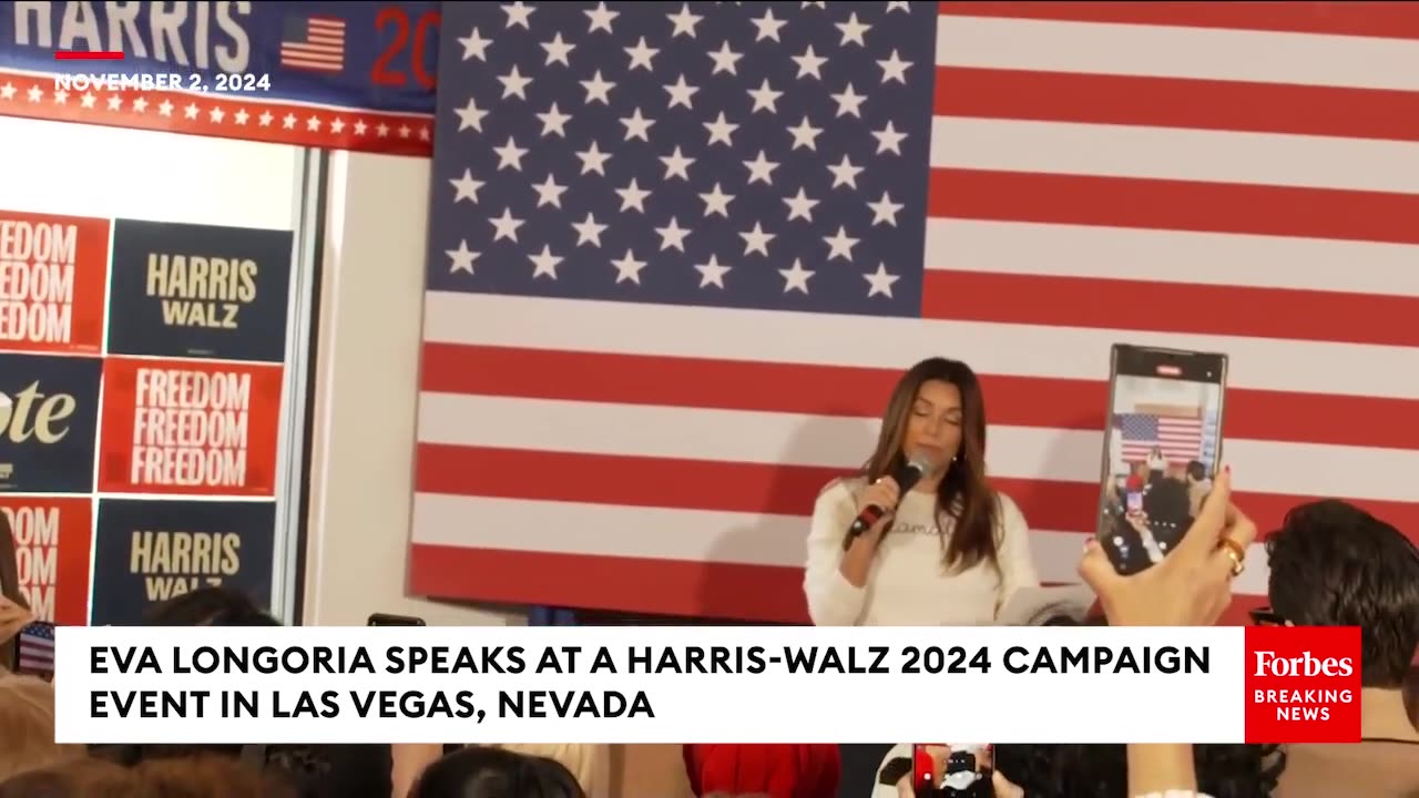 Eva Longoria Slams Trump, Warns Of Voter Suppression At Harris-Walz 2024 Campaign Event In Las Vegas