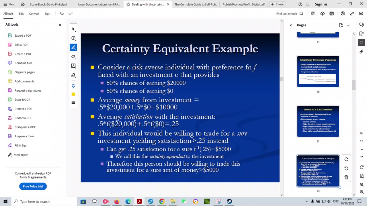 Project Management: Lesson 5: Dealing with Uncertainty- Concepts and Tools