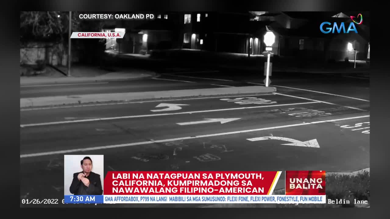 Labi na natagpuan sa Plymouth, California, kumpirmadong sa nawawalang Filipino-American