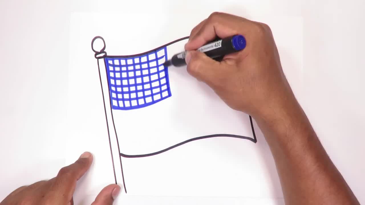 Learn how to draw the United States flag