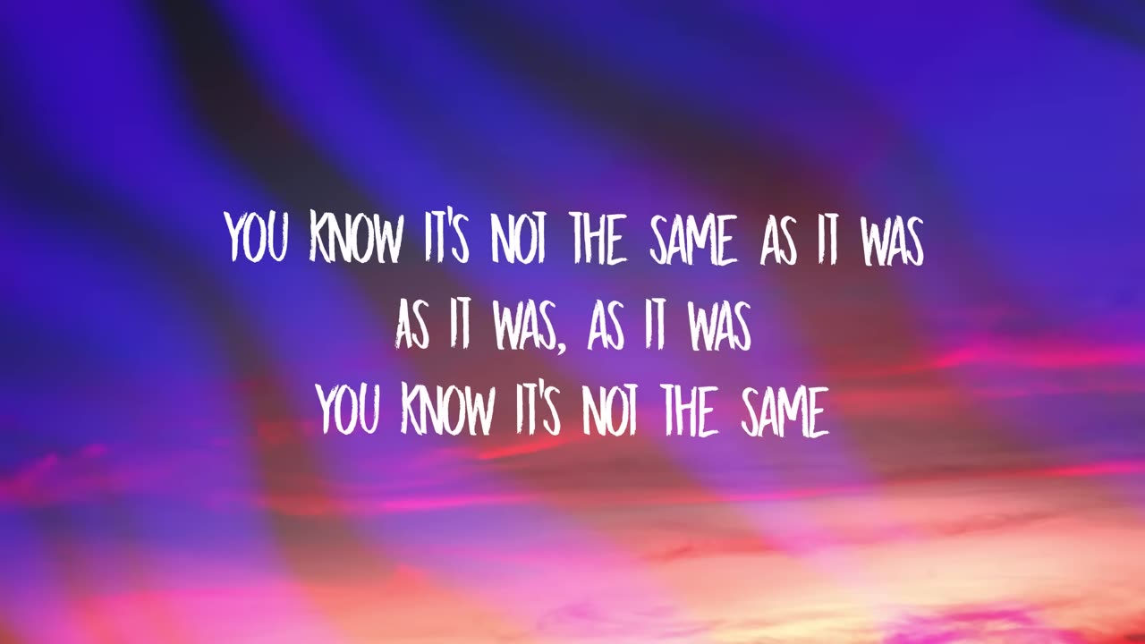 Harry Styles - As It Was (Lyrics) | you know it's not the same as it was (1)
