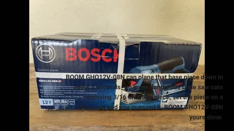 Bosch 12V Max Planer (Bare Tool) GHO12V-08N-Overview