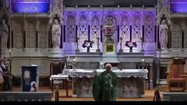 Fr. Sean Sheehy preaches at St. Mary's Church, Listowel