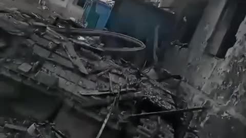 Destroyed T-64 of the AFU in Bakhmut.