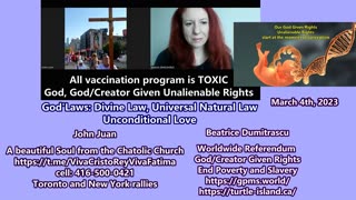 All vaccination program is TOXIC. God/Creator Given Unalienable Rights