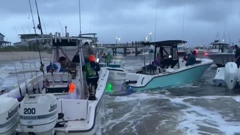 Boats Collide During US Open King Mackerel Tournament