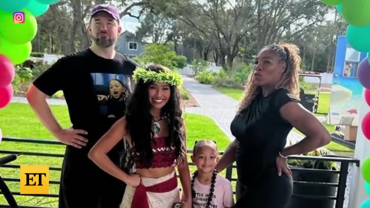 Serena Williams SURPRISES Daughter Olympia With MOANA PARTY!