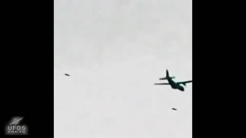 UFOs following military aircraft
