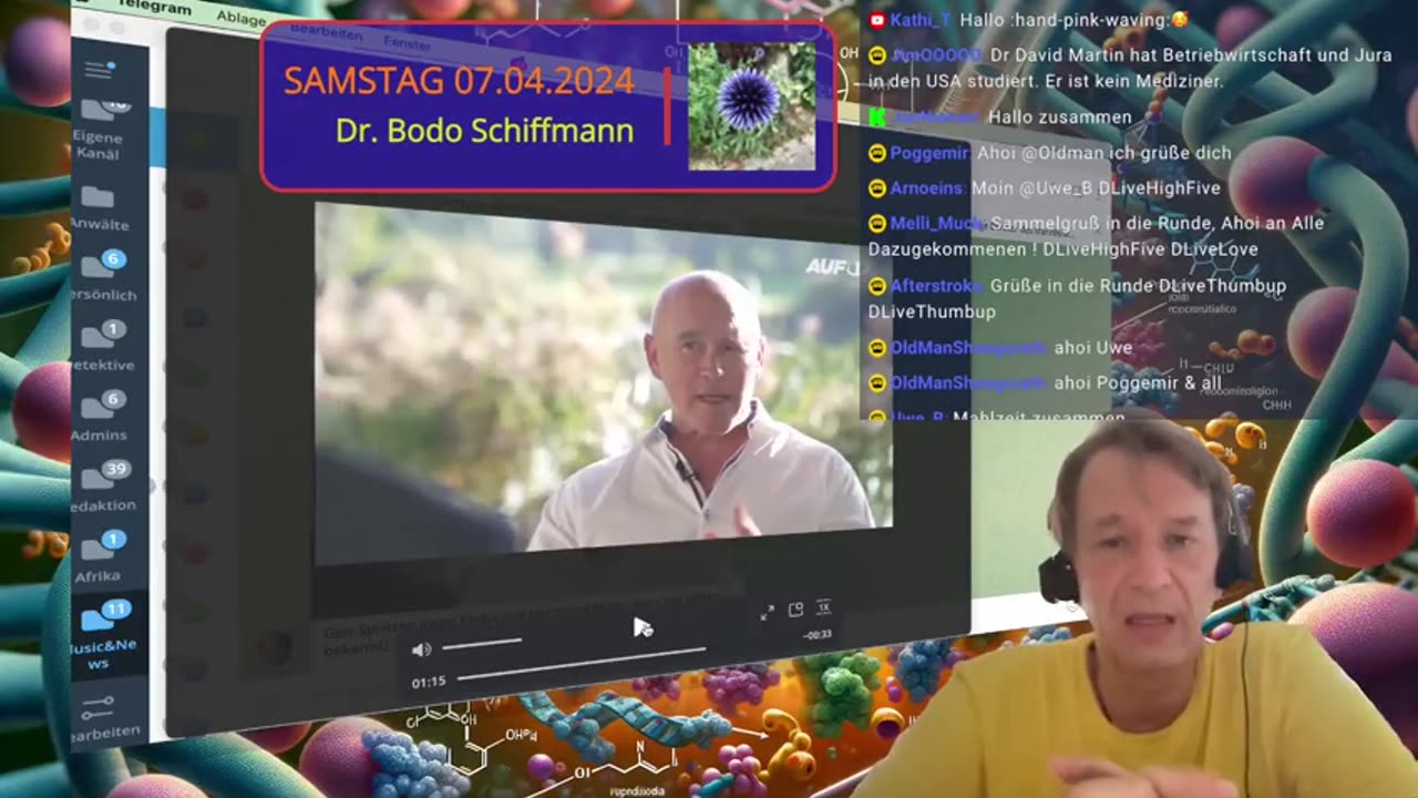 April 7, 2024...BOSCHIMO 🇩🇪🇦🇹🇨🇭🇹🇿🐰ALLES AUßER MAINSTREAM....🎇🥇👉Dr． Bodo Schiffmann - Faktencheck - Pseudouridin und Pflanzenvaccine