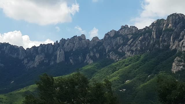 the beautiful Mt. Seorak in Korea