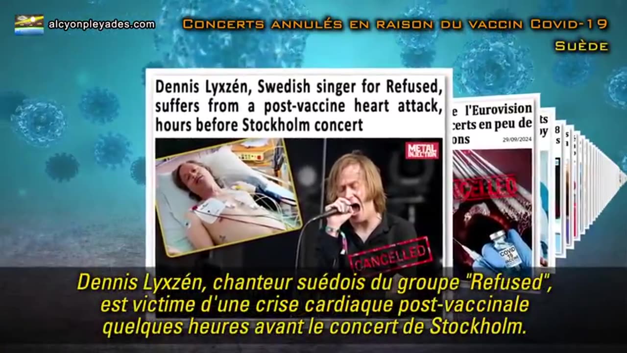 De nombreux concerts annulés en raison des effets des vaccins. Partie XXI - 21