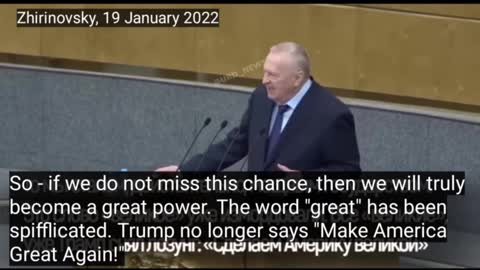 "There won't be an America in 2024" - Zhirinovsky