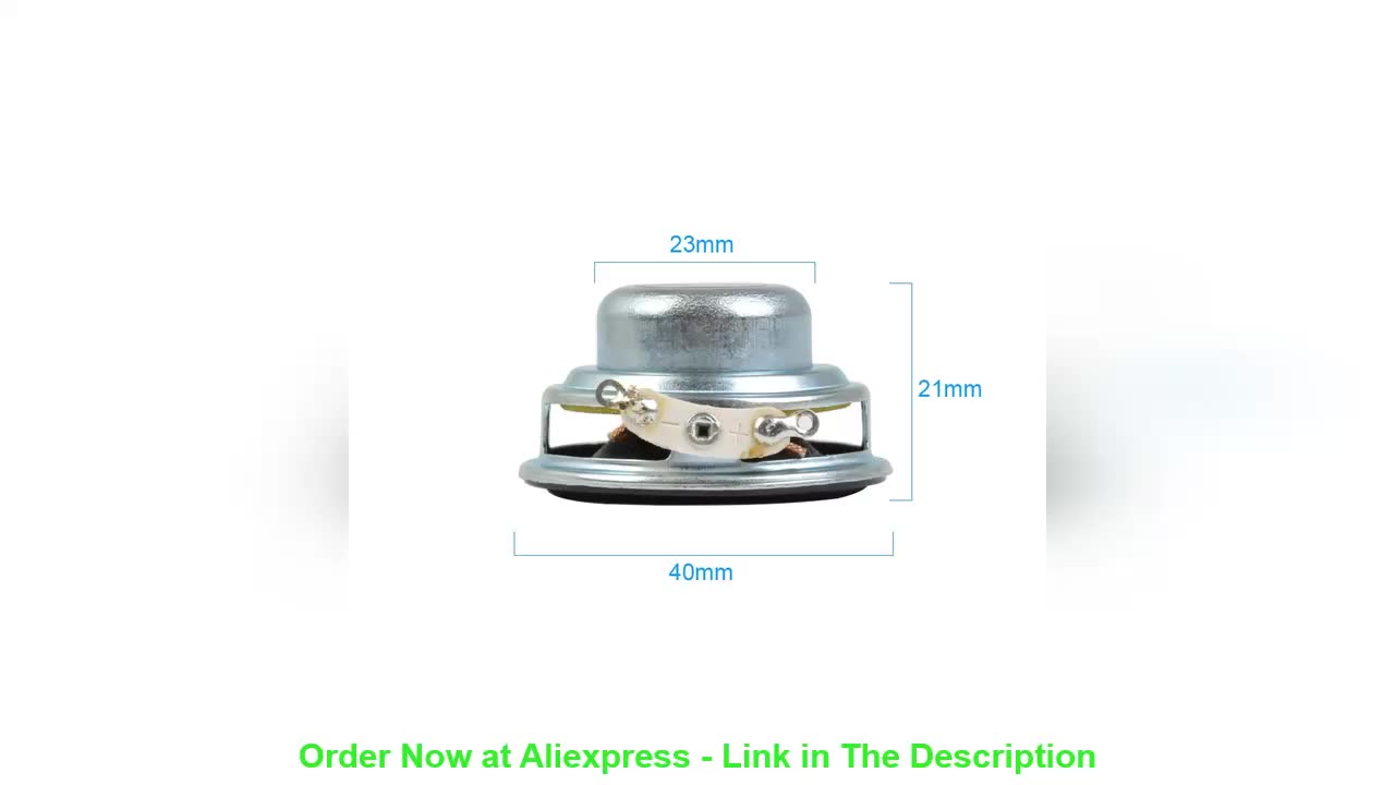 ⭐️ AIYIMA 2Pcs Mini Portable Speakers 40MM 4 Ohm 5W Full Range Speaker Rubber Side NdFeB Magnetic