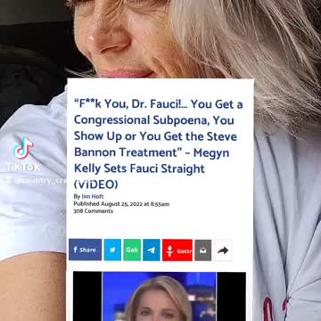 Well looks like Megan Kelly's had enough of fauci too