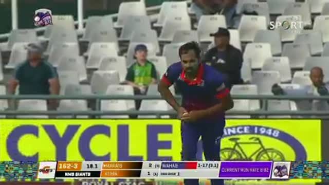 Wahab to morais out excellent delivery mazsansi super league 2019