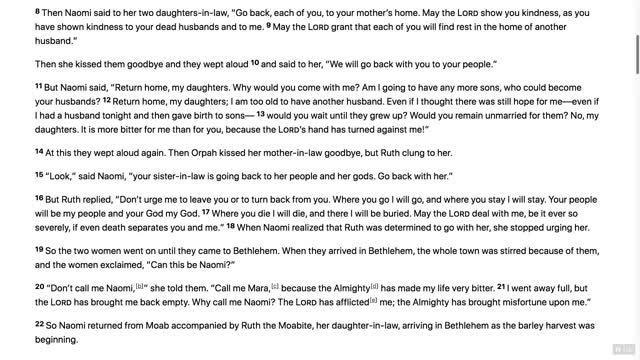 The Book of Ruth Narrated