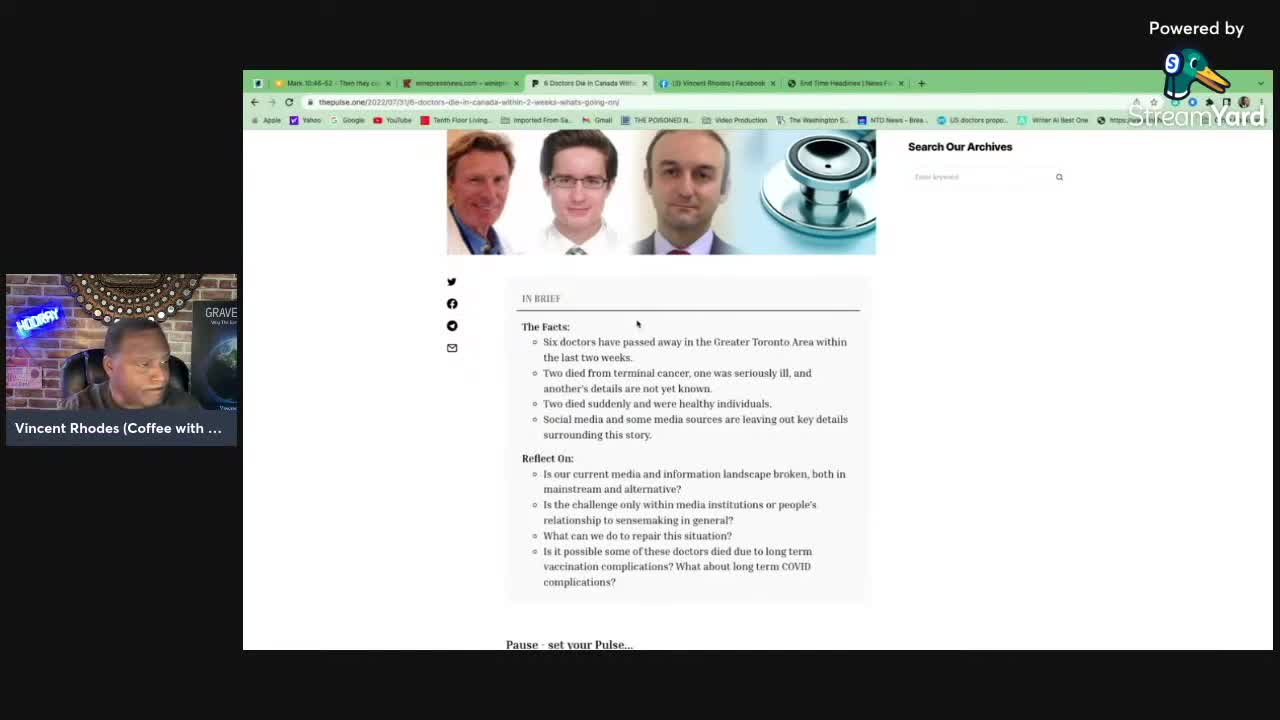 Shocking! 6 Doctors Die In Canada