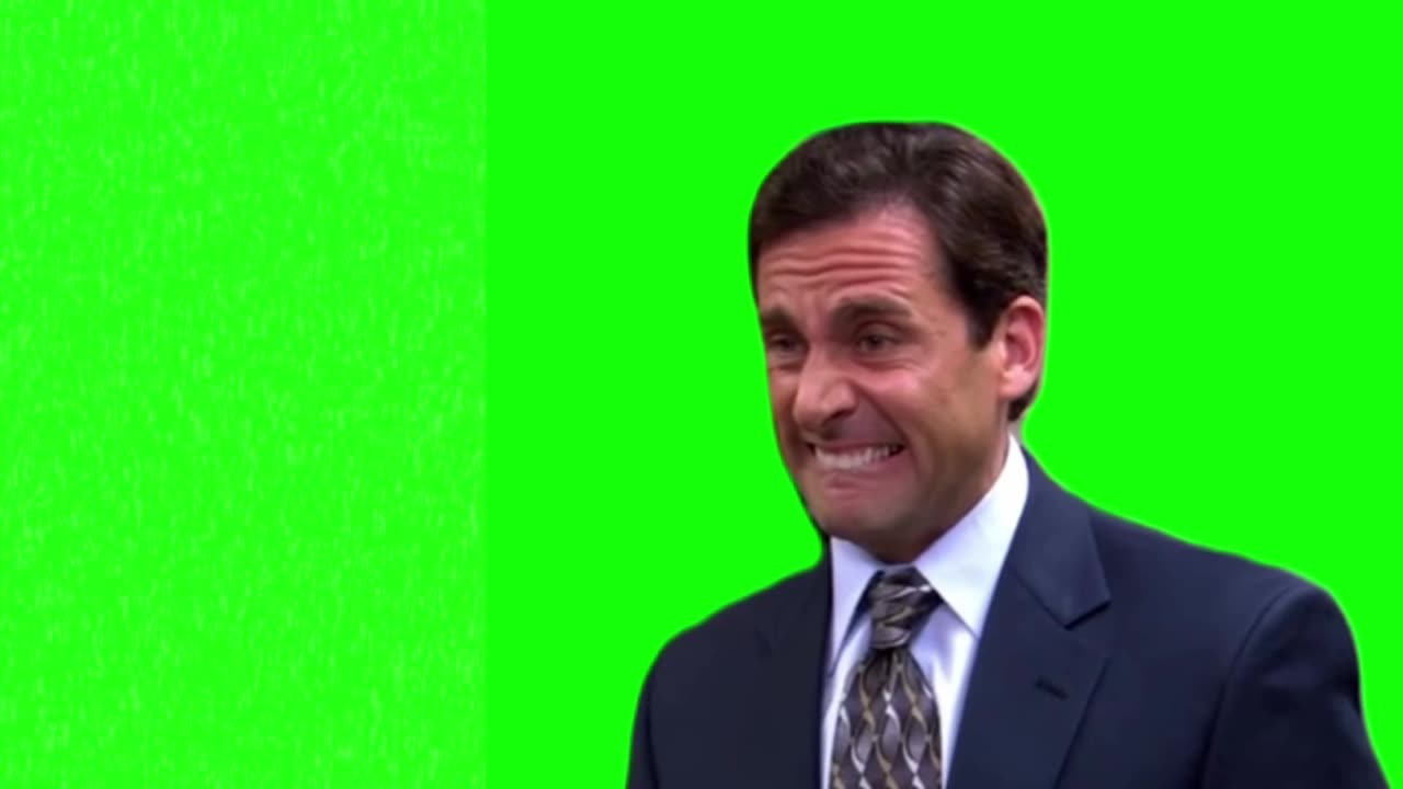 Michael Scott this is the worst meme green screen