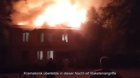 Kramatorsk überlebte in dieser Nacht elf Raketenangriffe