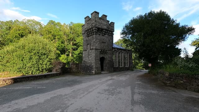 Walking to Wray castle . Lake district. GoPro